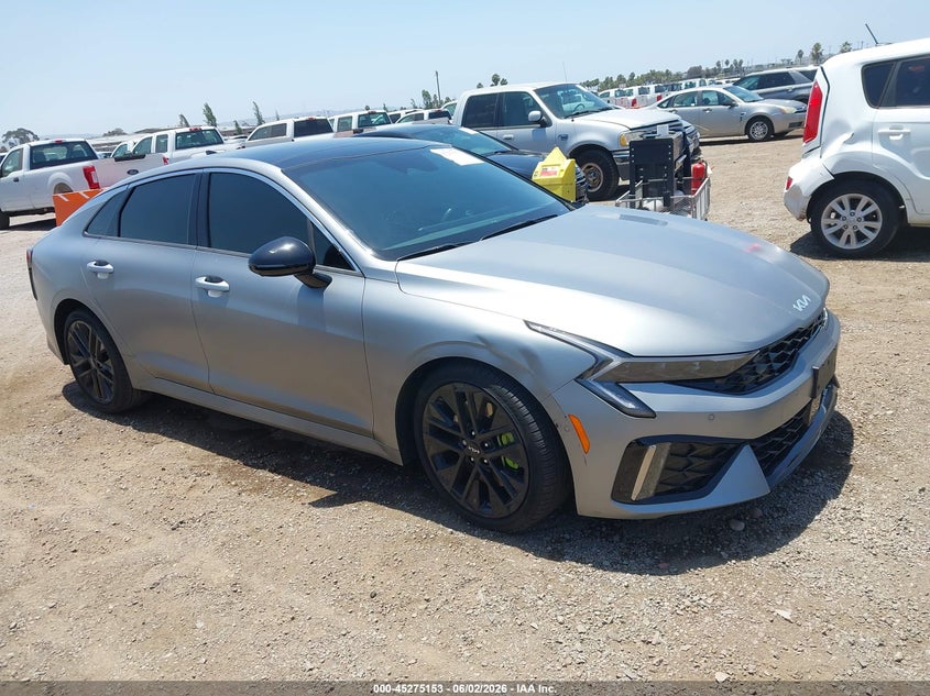 2025 Kia K5 VIN KNAG44J87S5339212 IAAI salvage auction — LEFT FRONT, Salvage Title, sold $16,850 on 2026-07-20 (photo 1)