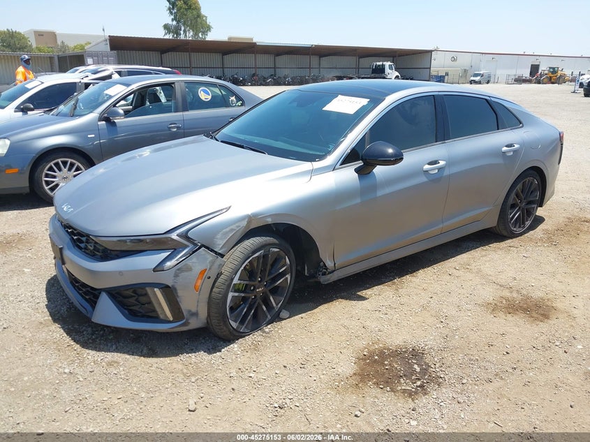 2025 Kia K5 VIN KNAG44J87S5339212 IAAI salvage auction — LEFT FRONT, Salvage Title, sold $16,850 on 2026-07-20 (photo 2)