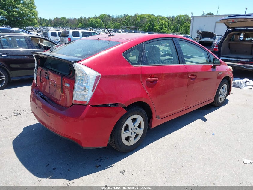 2010 Toyota Prius VIN JTDKN3DU7A1299152 IAAI salvage auction — REAR END, Mv-907A (New York), sold $975 on 2026-07-07 (photo 4)