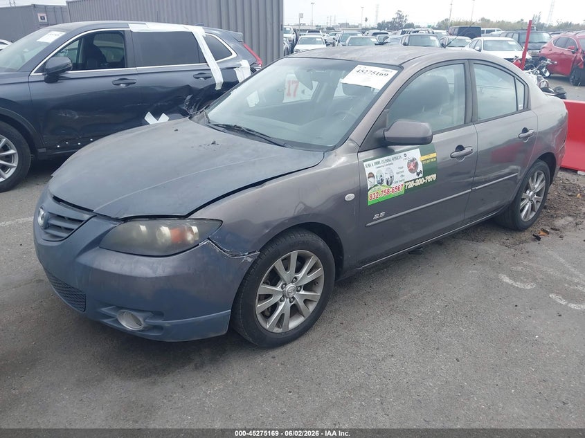 2007 Mazda 3 VIN JM1BK324171660511 IAAI salvage auction — REAR END, Salvage (California), sold $400 on 2026-07-30 (photo 2)