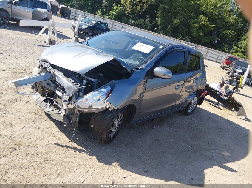 2019 Mitsubishi Mirage VIN ML32A4HJ6KH012493 IAAI salvage auction — FRONT END, Salvage (Tennessee), sold $25 on 2026-07-29 (photo 2)