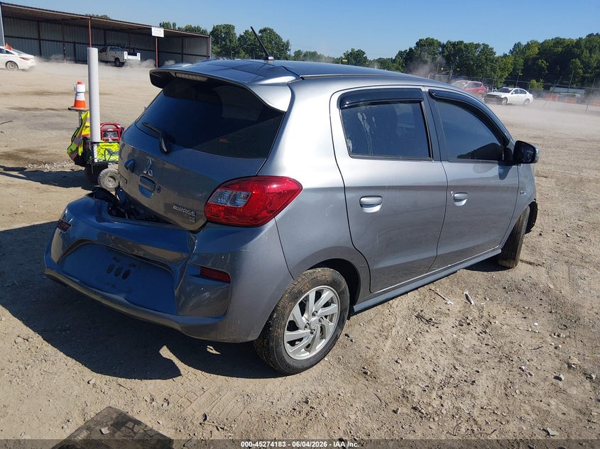 2019 Mitsubishi Mirage VIN ML32A4HJ6KH012493 IAAI salvage auction — FRONT END, Salvage (Tennessee), sold $25 on 2026-07-29 (photo 4)