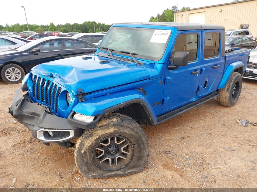 2023 Jeep Gladiator VIN 1C6HJTAG7PL565276 IAAI salvage auction — FRONT END, Salvage Title, sold $10,300 on 2026-07-12 (photo 2)