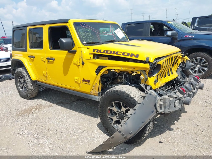 2020 Jeep Wrangler / VIN 1C4HJXFG8LW196218 IAAI salvage auction — FRONT END, Original (Texas), sold $6,800 on 2026-07-29 (photo 1)