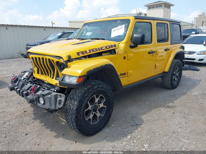 2020 Jeep Wrangler / VIN 1C4HJXFG8LW196218 IAAI salvage auction — FRONT END, Original (Texas), sold $6,800 on 2026-07-29 (photo 2)