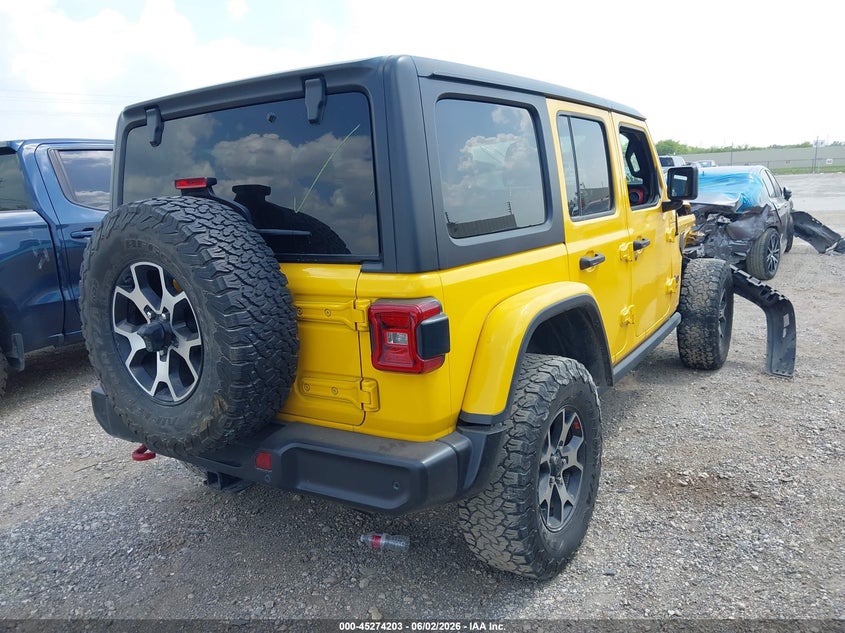 2020 Jeep Wrangler / VIN 1C4HJXFG8LW196218 IAAI salvage auction — FRONT END, Original (Texas), sold $6,800 on 2026-07-29 (photo 4)