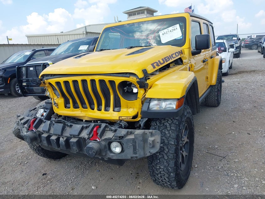 2020 Jeep Wrangler / VIN 1C4HJXFG8LW196218 IAAI salvage auction — FRONT END, Original (Texas), sold $6,800 on 2026-07-29 (photo 6)