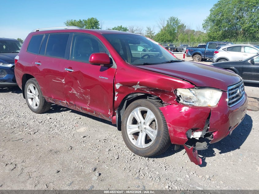 2009 Toyota Highlander VIN JTEES42A392120014 IAAI salvage auction — RIGHT SIDE, Clear (Wisconsin), sold $2,200 on 2026-07-09 (photo 1)