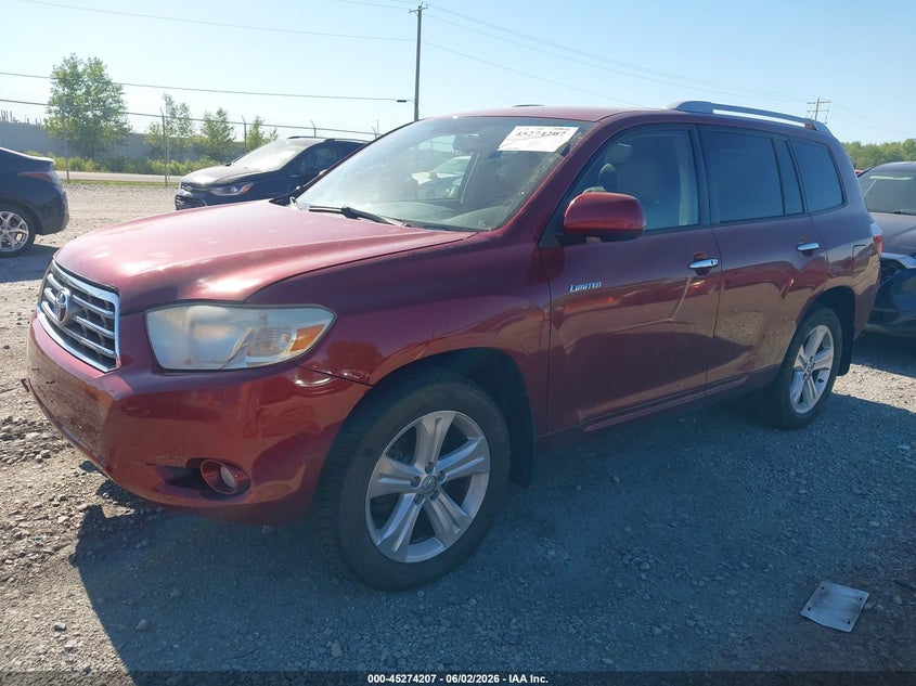 2009 Toyota Highlander VIN JTEES42A392120014 IAAI salvage auction — RIGHT SIDE, Clear (Wisconsin), sold $2,200 on 2026-07-09 (photo 2)