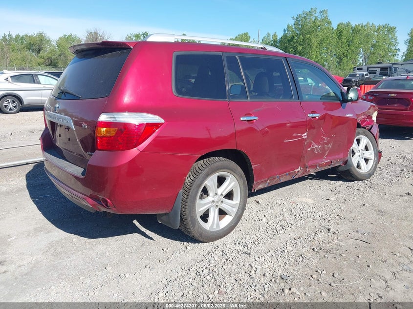 2009 Toyota Highlander VIN JTEES42A392120014 IAAI salvage auction — RIGHT SIDE, Clear (Wisconsin), sold $2,200 on 2026-07-09 (photo 4)