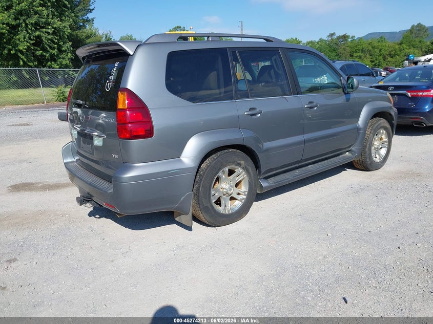 2007 Lexus Gx VIN JTJBT20X570132607 IAAI salvage auction — WATER/FLOOD, Clear (Virginia), sold $2,550 on 2026-07-07 (photo 4)
