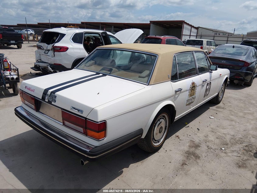 1991 Rolls-royce Silver spur VIN SCAZN02D9MCX36133 IAAI salvage auction — RIGHT FRONT, Original (Texas), sold $7,700 on 2026-07-09 (photo 4)
