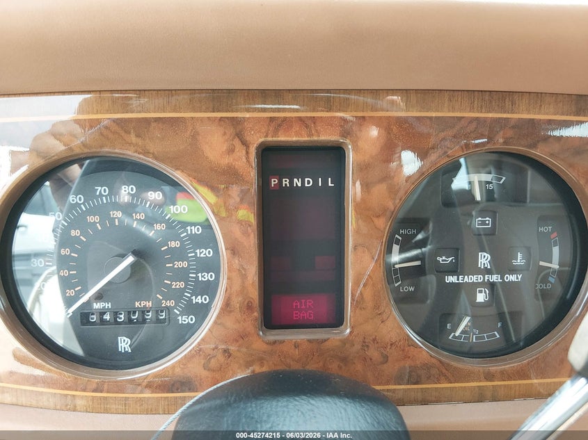1991 Rolls-royce Silver spur VIN SCAZN02D9MCX36133 IAAI salvage auction — RIGHT FRONT, Original (Texas), sold $7,700 on 2026-07-09 (photo 7)