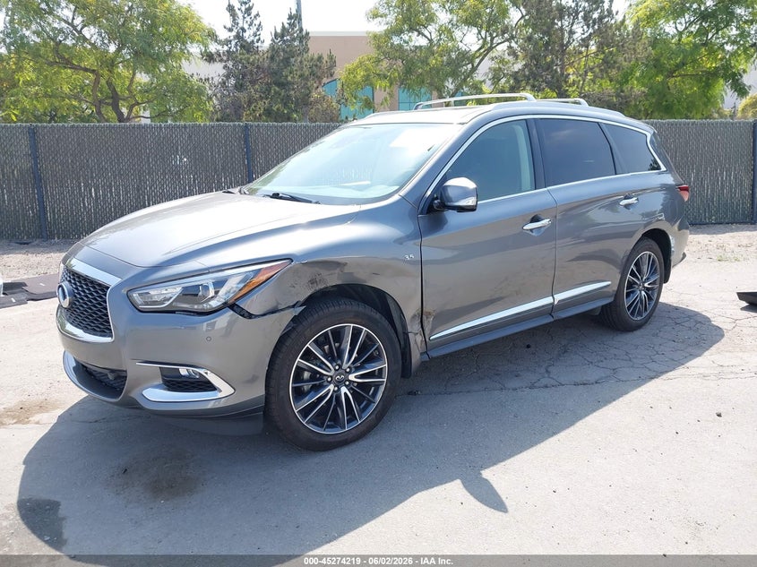 2017 Infiniti Qx60 VIN 5N1DL0MN9HC509167 IAAI salvage auction — LEFT FRONT, Salvage Title, sold $4,600 on 2026-07-09 (photo 2)