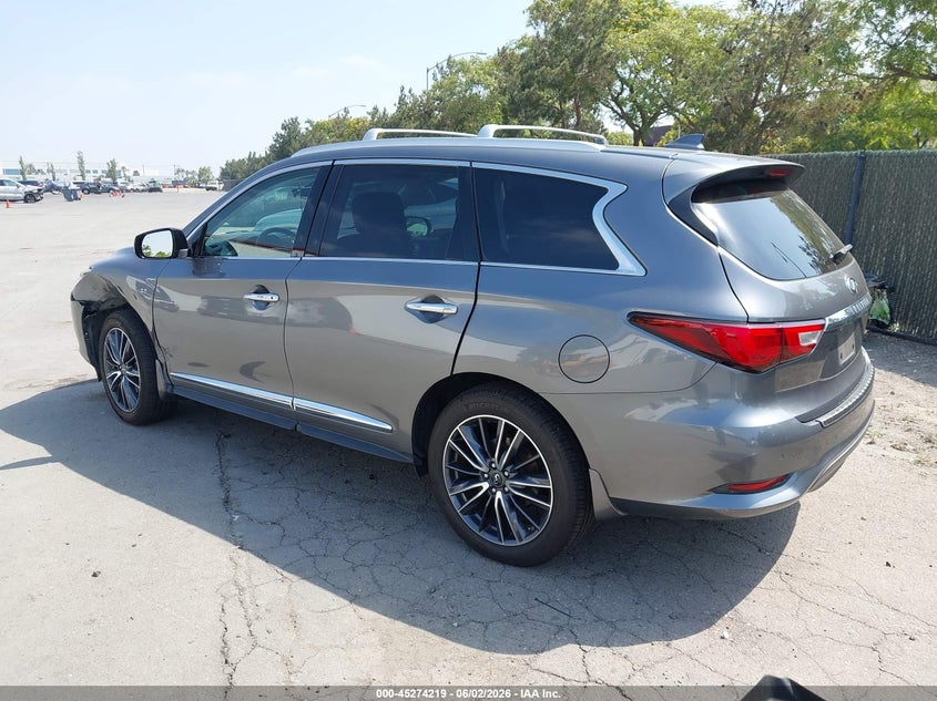 2017 Infiniti Qx60 VIN 5N1DL0MN9HC509167 IAAI salvage auction — LEFT FRONT, Salvage Title, sold $4,600 on 2026-07-09 (photo 3)