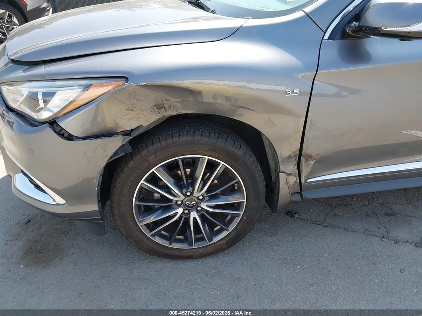 2017 Infiniti Qx60 VIN 5N1DL0MN9HC509167 IAAI salvage auction — LEFT FRONT, Salvage Title, sold $4,600 on 2026-07-09 (photo 6)