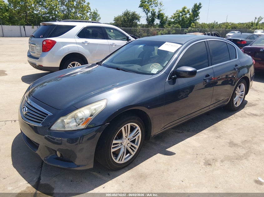 2010 Infiniti G37 VIN JN1CV6AR7AM452233 IAAI salvage auction — LEFT REAR, Clear (Missouri), sold $375 on 2026-07-07 (photo 2)