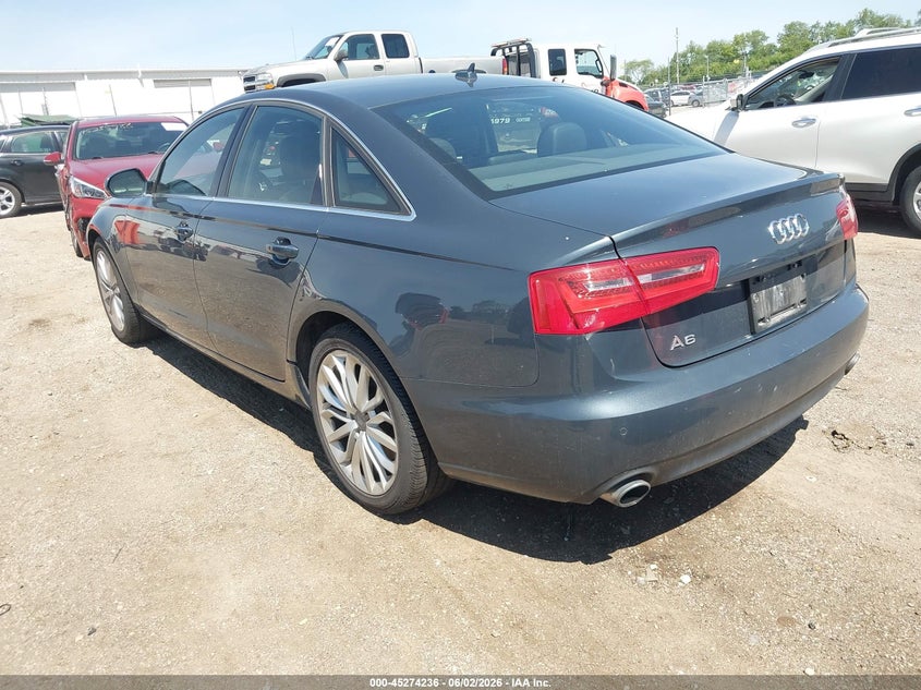 2014 Audi A6 VIN WAUGFAFCXEN018288 IAAI salvage auction — NORMAL WEAR, Salvage Title, sold $2,050 on 2026-07-22 (photo 3)