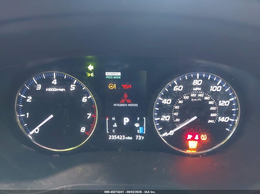2019 Mitsubishi Outlander VIN JA4AZ3A37KZ014037 IAAI salvage auction — FRONT END, Salvage Title, sold $1,075 on 2026-07-29 (photo 7)