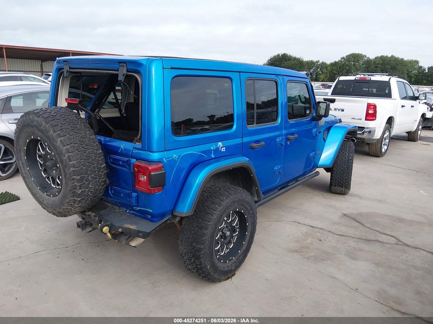 2021 Jeep Grand wagoneer VIN 1C4JJXR64MW758427 IAAI salvage auction — REAR END, Salvage Title, sold $9,000 on 2026-07-28 (photo 4)