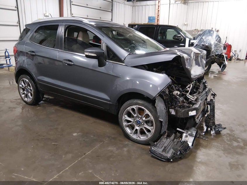 2021 Ford Ecosport VIN MAJ6S3KLXMC412921 IAAI salvage auction — FRONT END, Salvage Title, sold $450 on 2026-07-21 (photo 1)