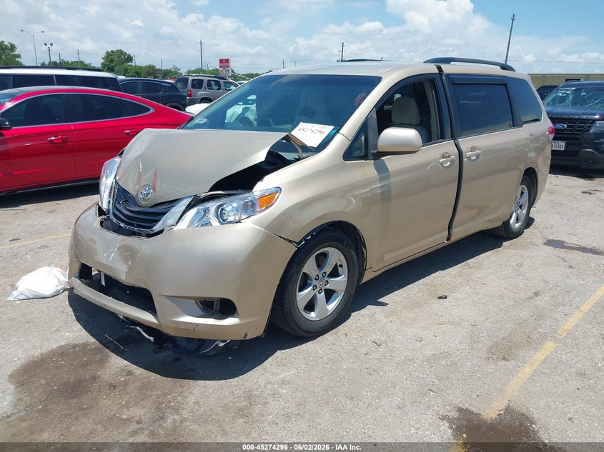 2013 Toyota Sienna VIN 5TDKK3DC5DS334195 IAAI salvage auction — FRONT END, Salvage Title, sold $1,575 on 2026-07-15 (photo 2)