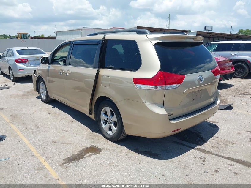 2013 Toyota Sienna VIN 5TDKK3DC5DS334195 IAAI salvage auction — FRONT END, Salvage Title, sold $1,575 on 2026-07-15 (photo 3)