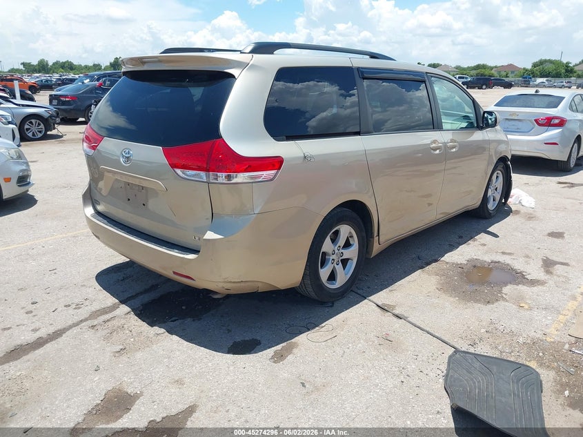 2013 Toyota Sienna VIN 5TDKK3DC5DS334195 IAAI salvage auction — FRONT END, Salvage Title, sold $1,575 on 2026-07-15 (photo 4)
