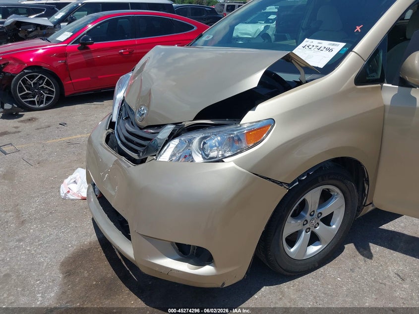 2013 Toyota Sienna VIN 5TDKK3DC5DS334195 IAAI salvage auction — FRONT END, Salvage Title, sold $1,575 on 2026-07-15 (photo 6)