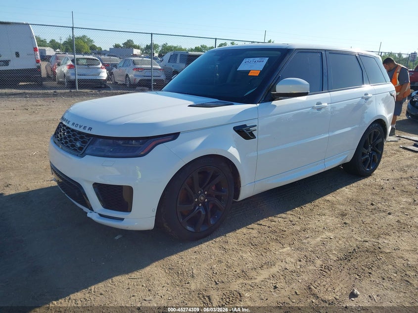 2019 Land rover Range rover sport VIN SALWR2RE3KA855016 IAAI salvage auction — RIGHT FRONT, Salvage Title, sold $14,850 on 2026-07-23 (photo 2)