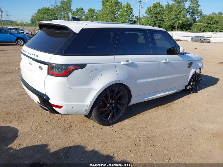 2019 Land rover Range rover sport VIN SALWR2RE3KA855016 IAAI salvage auction — RIGHT FRONT, Salvage Title, sold $14,850 on 2026-07-23 (photo 4)
