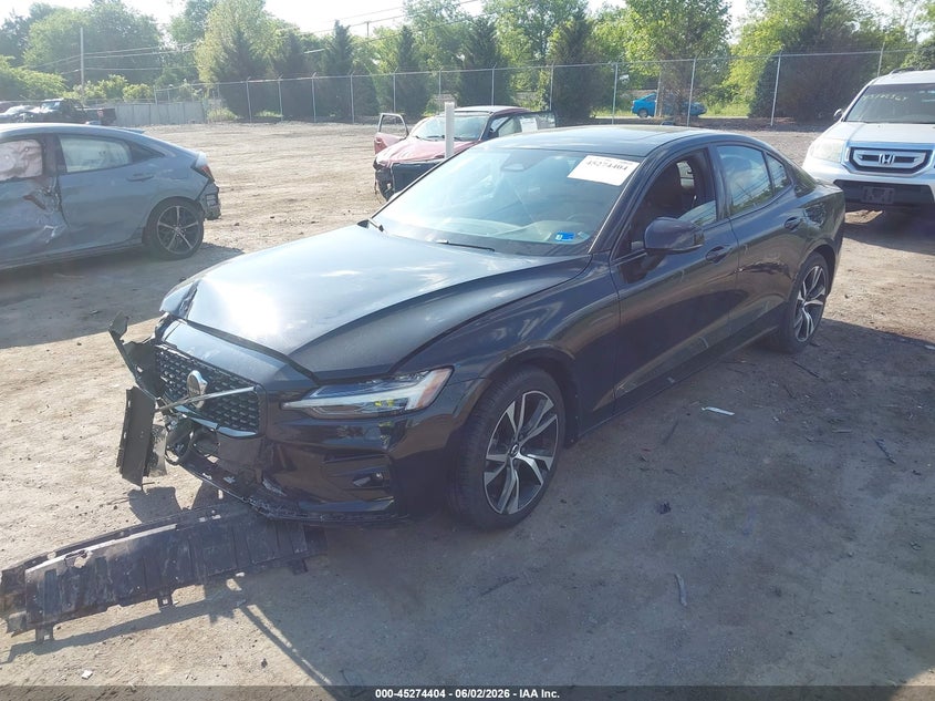 2024 Volvo S60 VIN 7JRL12TK5RG297324 IAAI salvage auction — FRONT & REAR, Salvage Title, sold $25 on 2026-08-01 (photo 2)