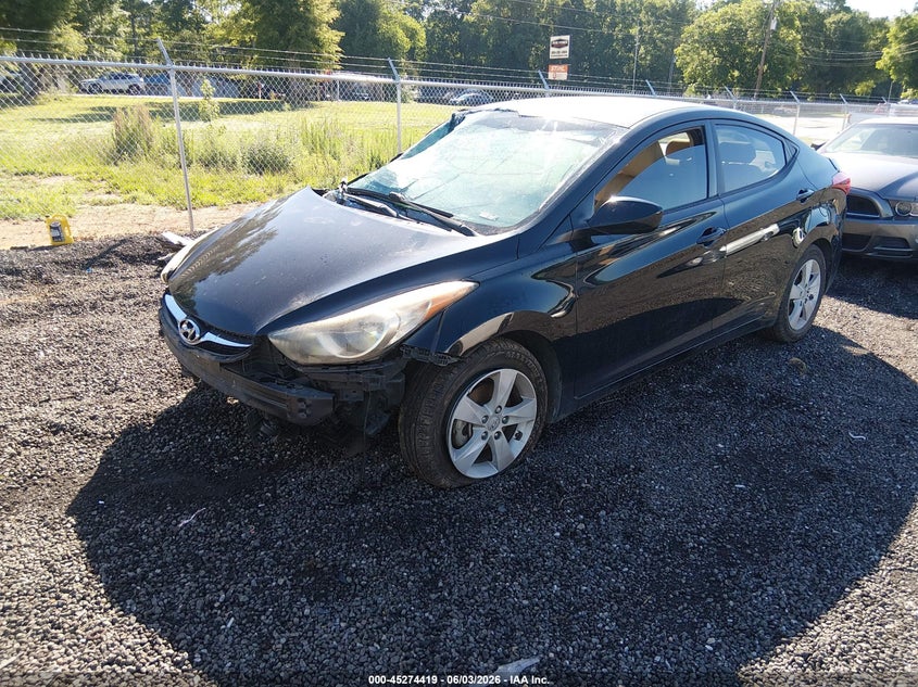 2013 Hyundai Elantra VIN KMHDH4AE2DU571365 IAAI salvage auction — RIGHT SIDE, Salvage (South Carolina), sold $400 on 2026-07-07 (photo 2)