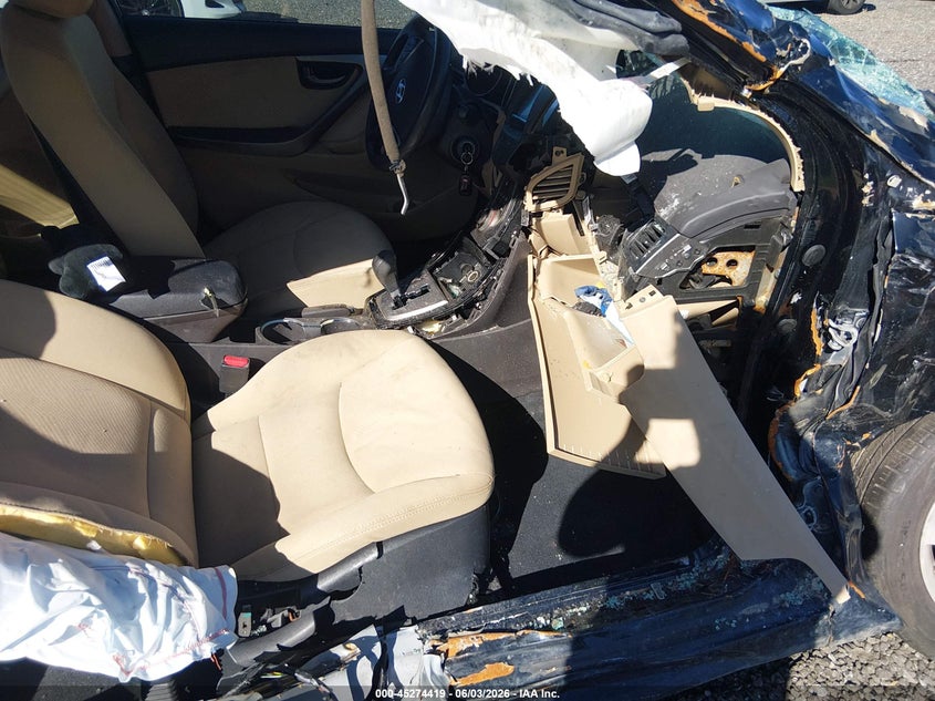 2013 Hyundai Elantra VIN KMHDH4AE2DU571365 IAAI salvage auction — RIGHT SIDE, Salvage (South Carolina), sold $400 on 2026-07-07 (photo 5)