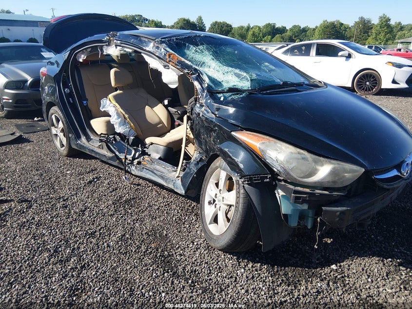 2013 Hyundai Elantra VIN KMHDH4AE2DU571365 IAAI salvage auction — RIGHT SIDE, Salvage (South Carolina), sold $400 on 2026-07-07 (photo 6)