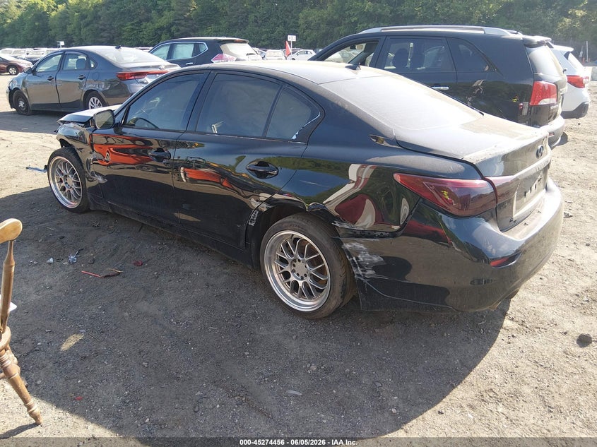 2016 Infiniti Q50 VIN JN1CV7AR8GM250323 IAAI salvage auction — ALL OVER, Salvage Title, sold $100 on 2026-07-14 (photo 3)
