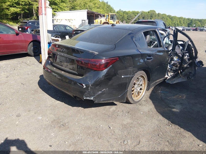 2016 Infiniti Q50 VIN JN1CV7AR8GM250323 IAAI salvage auction — ALL OVER, Salvage Title, sold $100 on 2026-07-14 (photo 4)