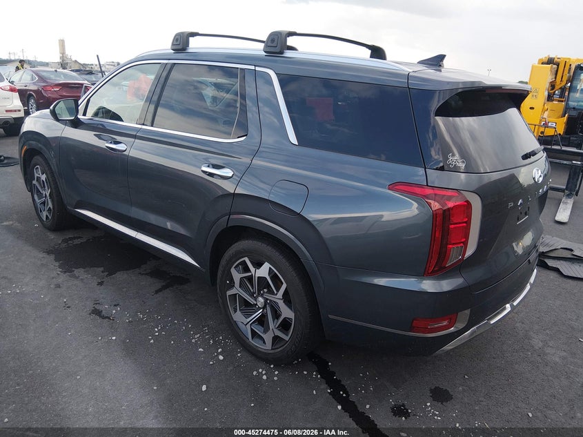2022 Hyundai Palisade VIN KM8R7DHEXNU392944 IAAI salvage auction — LEFT REAR, Salvage Title, sold $11,150 on 2026-07-21 (photo 3)