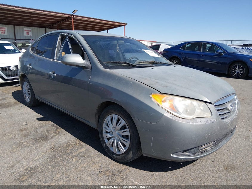 2010 Hyundai Elantra VIN KMHDU4AD9AU967386 IAAI salvage auction — NORMAL WEAR, Clear (New Mexico), sold $300 on 2026-07-15 (photo 1)
