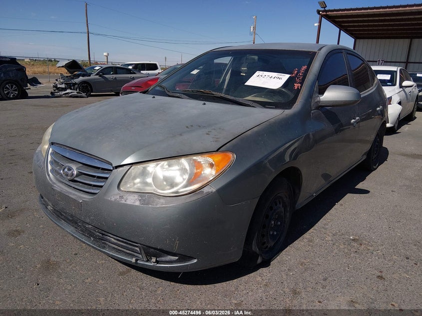 2010 Hyundai Elantra VIN KMHDU4AD9AU967386 IAAI salvage auction — NORMAL WEAR, Clear (New Mexico), sold $300 on 2026-07-15 (photo 2)