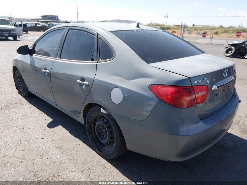 2010 Hyundai Elantra VIN KMHDU4AD9AU967386 IAAI salvage auction — NORMAL WEAR, Clear (New Mexico), sold $300 on 2026-07-15 (photo 3)