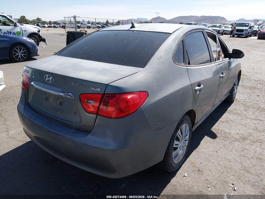 2010 Hyundai Elantra VIN KMHDU4AD9AU967386 IAAI salvage auction — NORMAL WEAR, Clear (New Mexico), sold $300 on 2026-07-15 (photo 4)