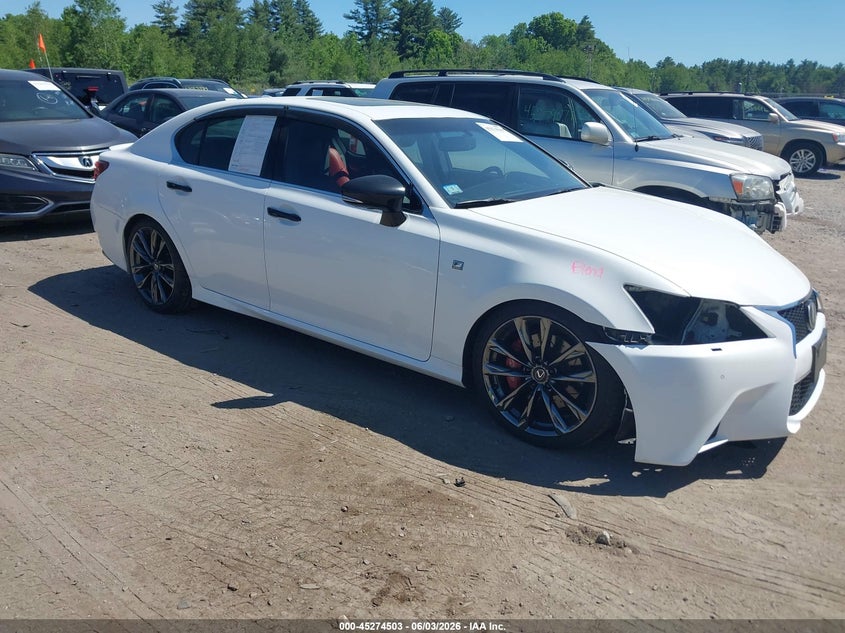 2015 Lexus Gs VIN JTHCE1BL3FA001530 IAAI salvage auction — LEFT FRONT, Salvage Title, sold $4,350 on 2026-07-17 (photo 1)