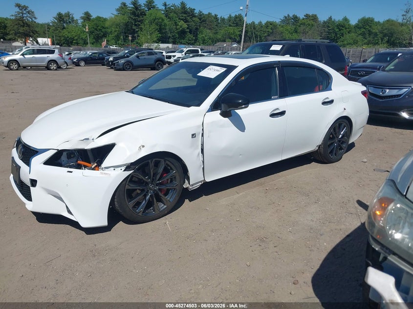 2015 Lexus Gs VIN JTHCE1BL3FA001530 IAAI salvage auction — LEFT FRONT, Salvage Title, sold $4,350 on 2026-07-17 (photo 2)