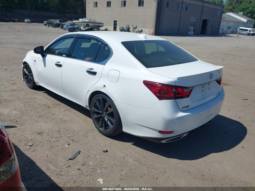 2015 Lexus Gs VIN JTHCE1BL3FA001530 IAAI salvage auction — LEFT FRONT, Salvage Title, sold $4,350 on 2026-07-17 (photo 3)
