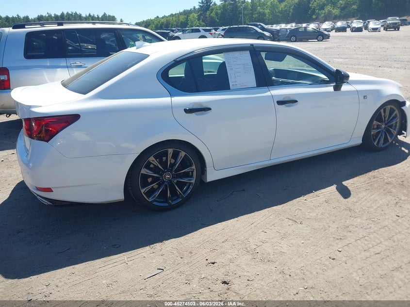 2015 Lexus Gs VIN JTHCE1BL3FA001530 IAAI salvage auction — LEFT FRONT, Salvage Title, sold $4,350 on 2026-07-17 (photo 4)
