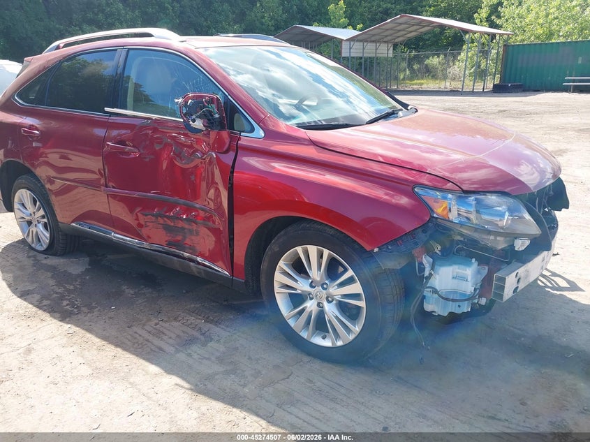 2012 Lexus Rx VIN JTJBC1BA5C2050362 IAAI salvage auction — FRONT END, Salvage Title, sold $2,800 on 2026-07-07 (photo 1)