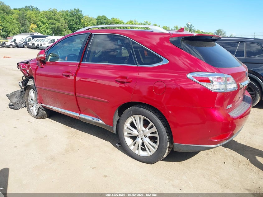 2012 Lexus Rx VIN JTJBC1BA5C2050362 IAAI salvage auction — FRONT END, Salvage Title, sold $2,800 on 2026-07-07 (photo 3)