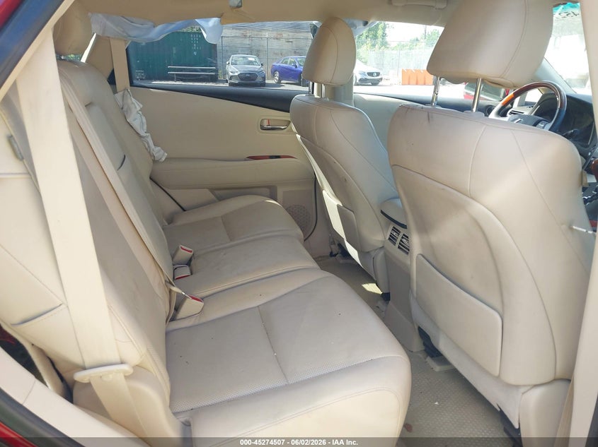 2012 Lexus Rx VIN JTJBC1BA5C2050362 IAAI salvage auction — FRONT END, Salvage Title, sold $2,800 on 2026-07-07 (photo 8)