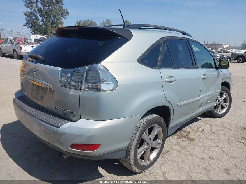 2006 Lexus Rx 400h VIN JTJHW31U060040797 IAAI salvage auction — RIGHT FRONT, Salvage (California), sold $850 on 2026-07-29 (photo 4)